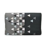 Banquette-lit BZ - Joe - Tissu Gris et noir - 2 places - 143 x 97 x 89 cm - Matelas 9 cm