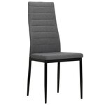 vidaXL Chaises à manger lot de 2 gris clair tissu