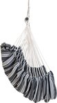 Chaise hamac Lamia - polyester/coton  mélèze  noir/gris/blanc