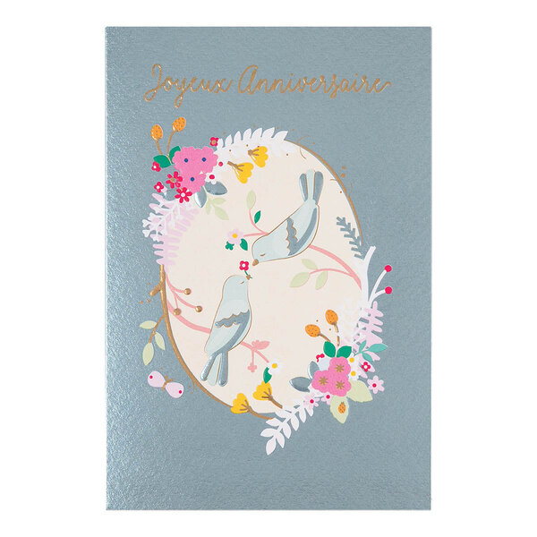 Carte Anniversaire De Mariage Oiseaux - Draeger paris