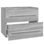 vidaXL Armoire de lavabo Sonoma gris 60x38 5x48 cm Bois d'ingénierie