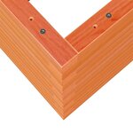 vidaXL Jardinière cire marron 60x60x46 cm bois de pin massif