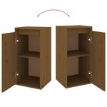 vidaXL Meubles TV 3 Pièces Marron miel Bois massif de pin