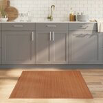 vidaXL Tapis carré naturel 100x100 cm bambou
