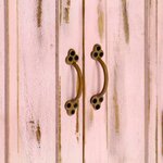 vidaXL Buffet Rose clair 110x35x70 cm Bois de manguier massif