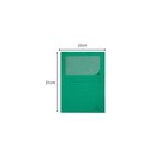 Paquet De 100 Chemises À Fenetre Forever - 22x31cm - Vert Vif - X 4 - Exacompta