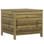 vidaXL Salon de jardin 6 Pièces bois de pin imprégné