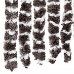 vidaXL Rideau anti-mouches marron et blanc 90x200 cm chenille