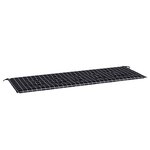 vidaXL Coussin de banc de jardin carreaux noir 150x50x4cm tissu oxford