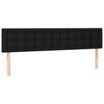 vidaXL Sommier à lattes de lit avec matelas noir 120x190 cm tissu