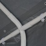 vidaXL Tente de réception PE 6 x 12 m Gris