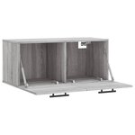 vidaXL Armoire murale sonoma gris 80x36 5x35 cm bois d'ingénierie