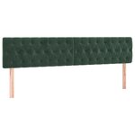 vidaXL Sommier à lattes de lit avec matelas LED vert foncé 120x190 cm