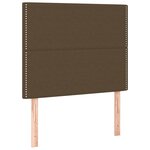 vidaXL Sommier à lattes de lit avec matelas Marron foncé 90x200 cm