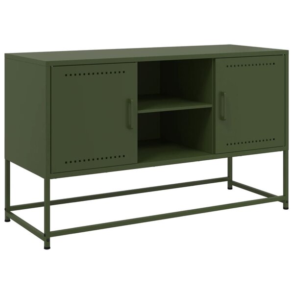 vidaXL Buffet haut blanc 36x39x107 cm acier