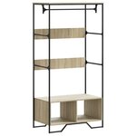vidaXL Armoire chêne sonoma 90x50x180 cm bois d'ingénierie