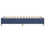 vidaXL Cadre de lit Bleu 90x190 cm Tissu