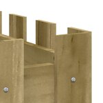 vidaXL Lit surélevé de jardin design de clôture bois de pin imprégné