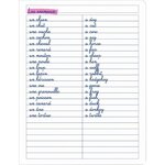 Carnet de vocabulaire 96 pages  format 17 x 22 cm CONQUERANT