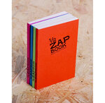 Bloc 1/2 ZAP BOOK Encollé grand côté A6 105x148 mm 160 p unies Couv Aléatoire CLAIREFONTAINE