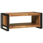 vidaXL Table Basse 90x50x38 cm Bois Massif Acacia