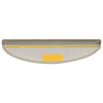 vidaXL Tapis d'escalier 15 Pièces Taupe 56 x 17 x 3 cm