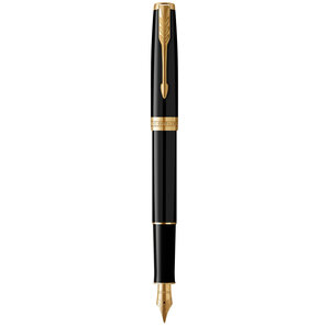PARKER Sonnet Stylo plume  Noir  Plume moyenne  Coffret cadeau