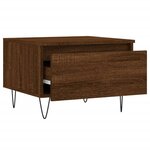 vidaXL Tables basses 2 Pièces chêne marron 50x46x35 cm bois d'ingénierie