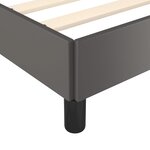 vidaXL Cadre de lit avec tête de lit Gris 100x200 cm Similicuir