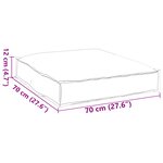 vidaXL Coussin de palette pour siège bleu royal 70x70x12 cm
