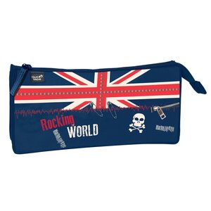 Quo vadis : union jack - trousse fourre - 24 x 11 5 x 5 cm - rocking world