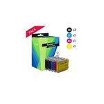 Compatible Brother LC1000VALBP Pack 5 Cartouches Noir/couleurs (Lune)