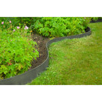Nature Bordure de jardin texturée 0 12x12 m 5 mm gris