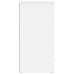 vidaXL Buffet blanc 60x39x80 cm bois d’ingénierie