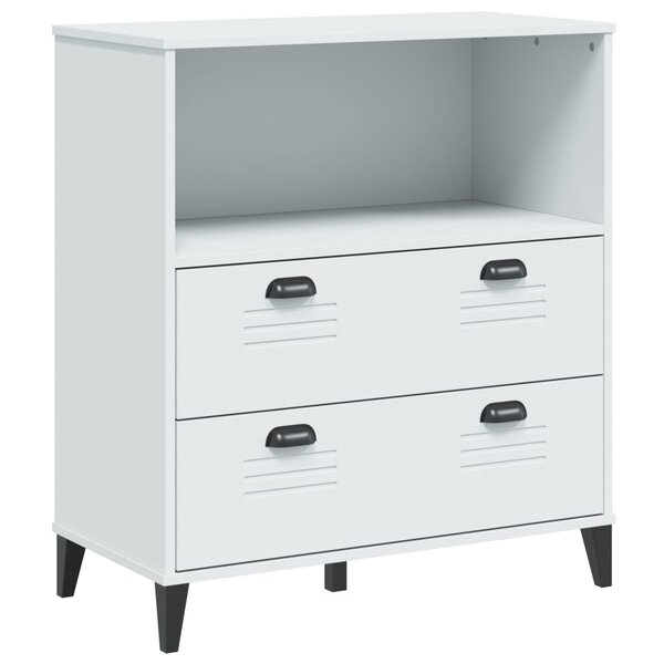 vidaXL Bibliothèque VIKEN blanc 80x40x90 cm bois d'ingénierie