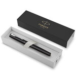 PARKER VECTOR XL Stylo roller  laque noire métallisée sur laiton  recharge noire pointe fine  Coffret cadeau