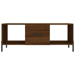vidaXL Table basse chêne marron 102x50x40 cm bois d'ingénierie