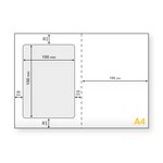 Lot de 250 planches d’étiquette colissimo 150 x 100 mm