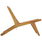 vidaXL Chaise de jardin Bois de teck solide