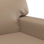 vidaXL Canapé à 2 places Cappuccino 140 cm Similicuir