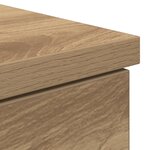 Bureau vidaXL Artisan Chêne 140x49x76 cm Bois d'ingénierie