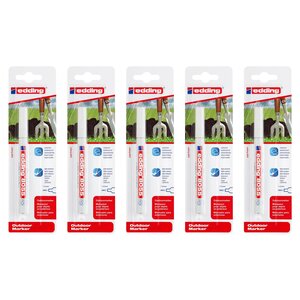 Marqueur d'extérieur 8055 blister de 1 blanc 1-2 mm x 5 EDDING