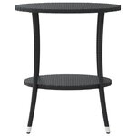 vidaXL Chaises inclinables de jardin lot de 2 et table résine tressée
