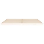 vidaXL Cadre de lit blanc 200x200 cm bois de pin massif