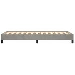 vidaXL Cadre de lit Gris clair 90x190 cm Velours