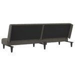 vidaXL Canapé-lit à 2 places gris foncé velours