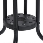 vidaXL Table de jardin Noir 70x70x70 cm Acier