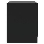 vidaXL Table de chevet Noir 45x34 5x44 5 cm Aggloméré