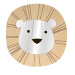 3 déco murales en bois - Singe  lion et girafe