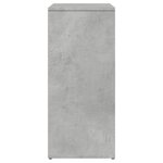 vidaXL Buffet gris béton 60x31x70 cm bois d'ingénierie